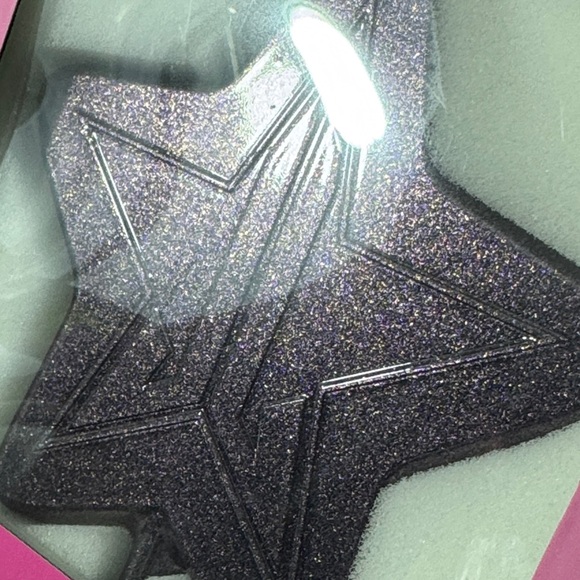 New Jeffree Star Black Glitter Star Travel Hand Mirror - Picture 3 of 5